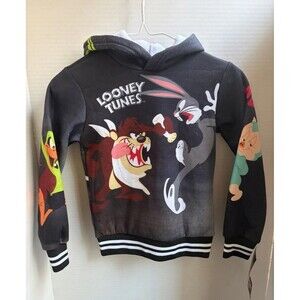 Looney Tunes Members Only Size 7 Youth Jacket Hooded NWT